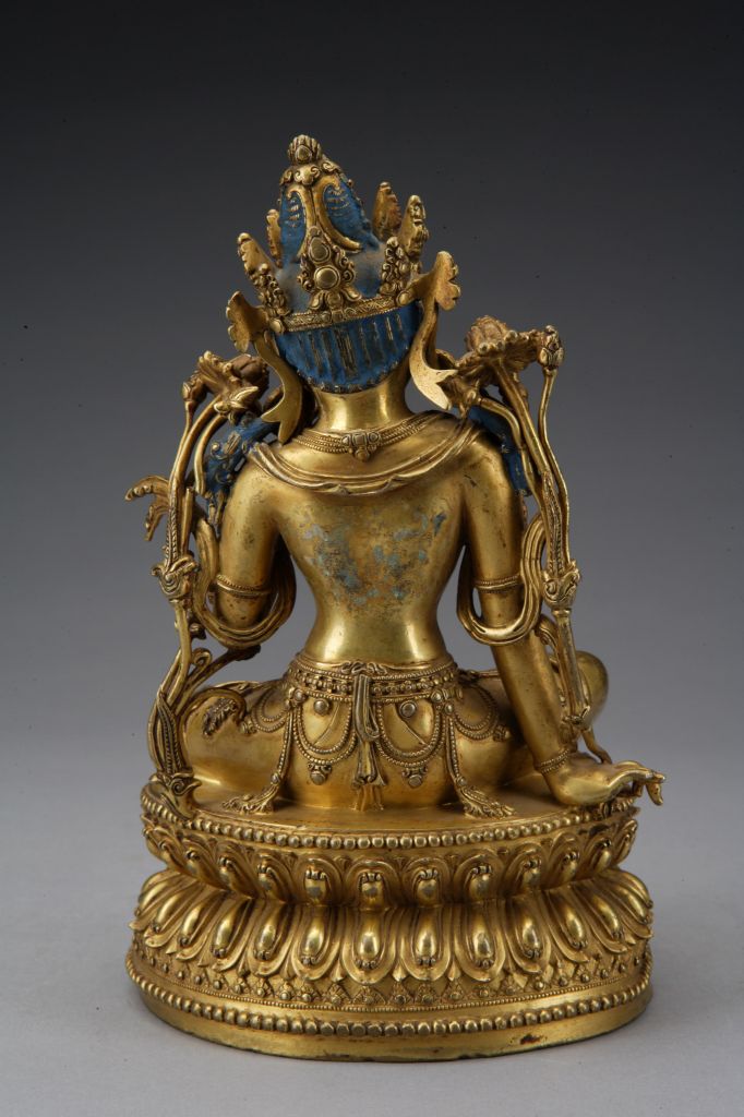 图片[3]-Bronze gilded statue of Guanyin Bodhisattva-China Archive